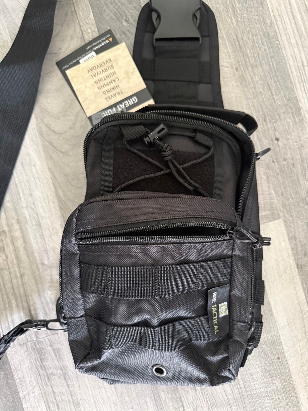 New Black Consealed and Carry Tactical molle chest sling